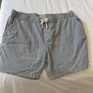 Marine Layer Light Gray Elastic Waist Shorts